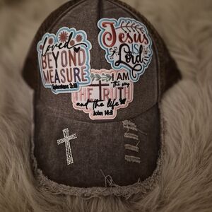 Bougie custom cap embellished trucker hat